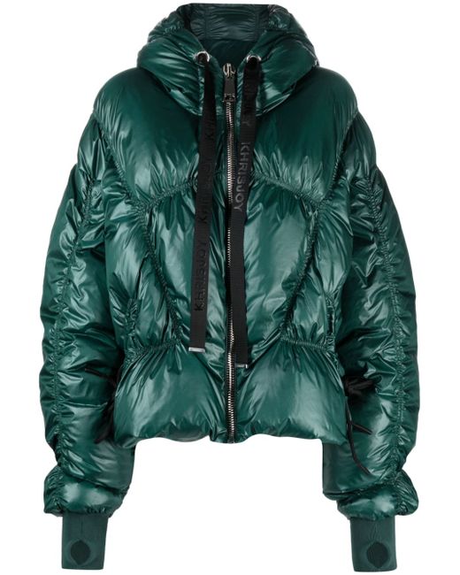 Khrisjoy Iconic metallic-effect puffer jacket