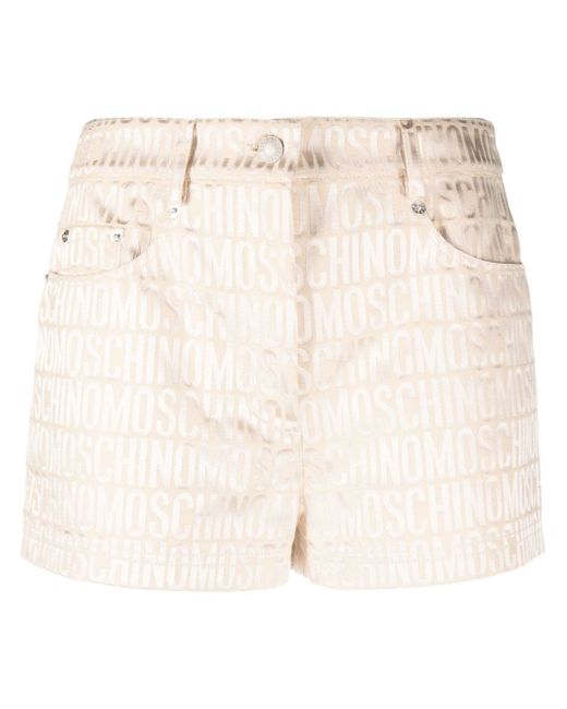 Moschino logo-jacquard short shorts