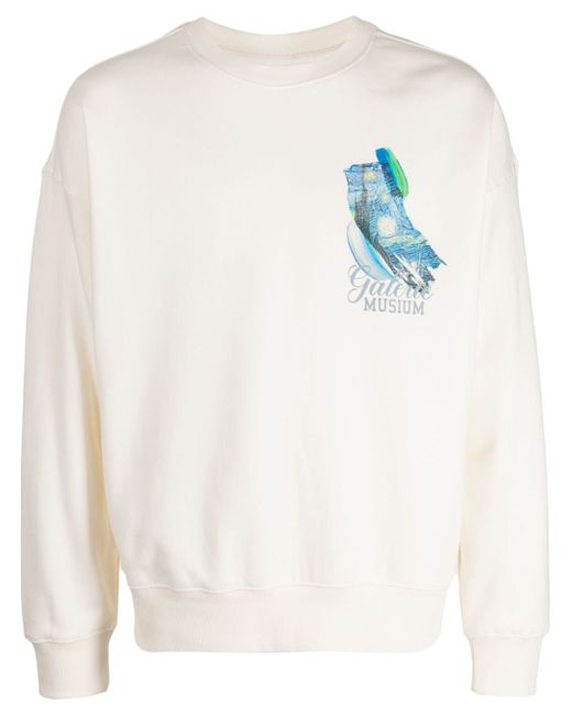 Musium Div. graphic-print cotton sweatshirt