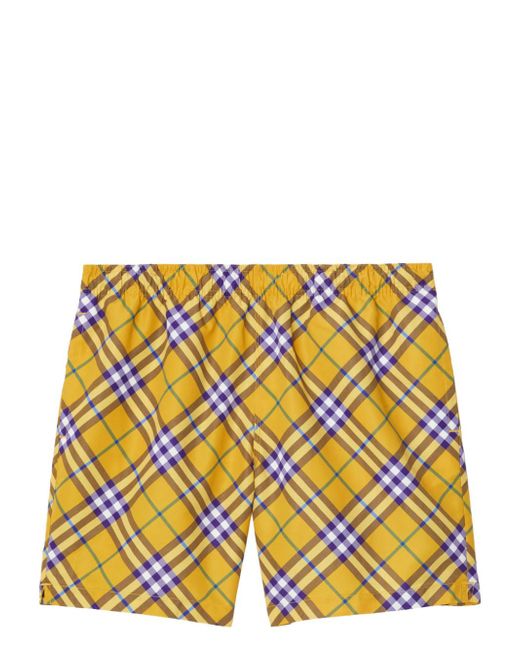 Burberry check-print swim shorts