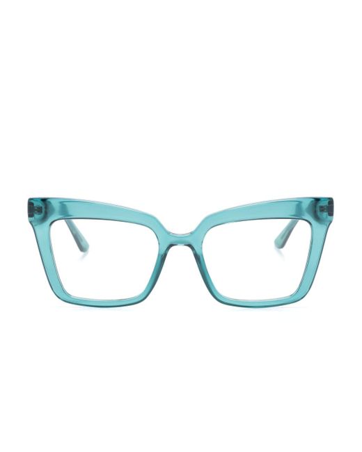Karl Lagerfeld logo-print cat-eye frame glasses