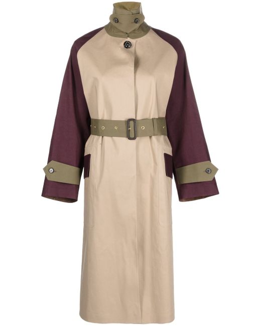 Mackintosh Knightwoods colour-block trench coat