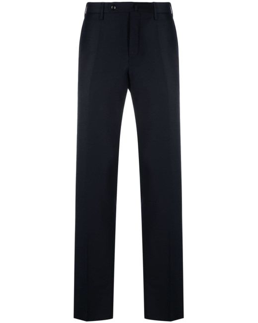 Incotex high-waist virgin-wool tailored trousers