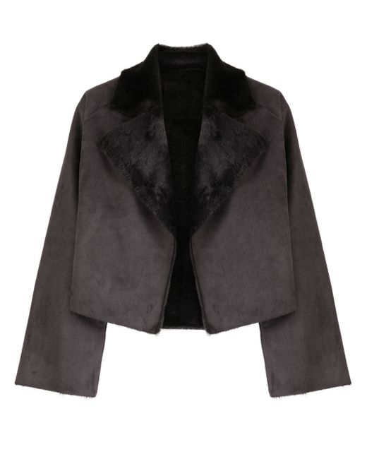 Izzue faux-fur cropped jacket