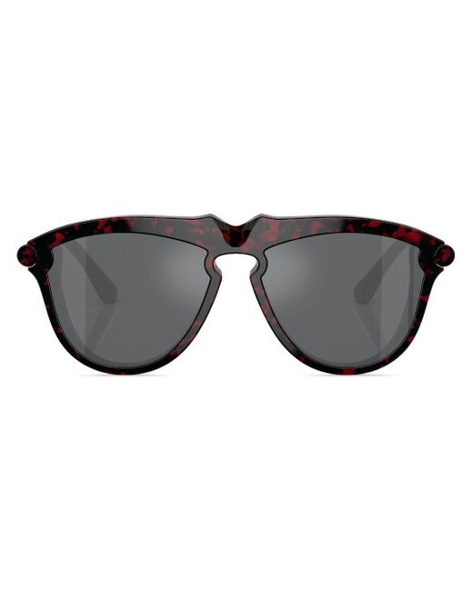 Burberry tortoiseshell-effect round-frame sunglasses