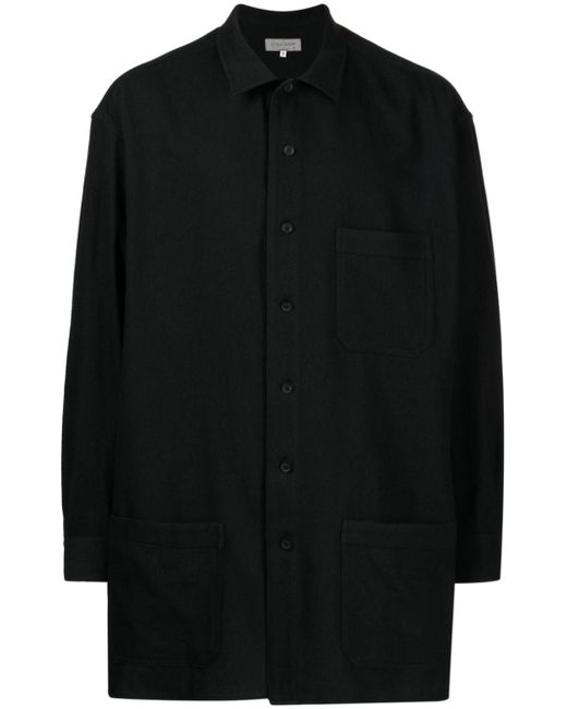 Yohji Yamamoto patch-pocket button-down shirt
