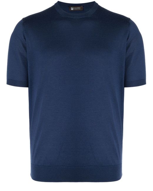 Colombo crew-neck fine-knit T-shirt