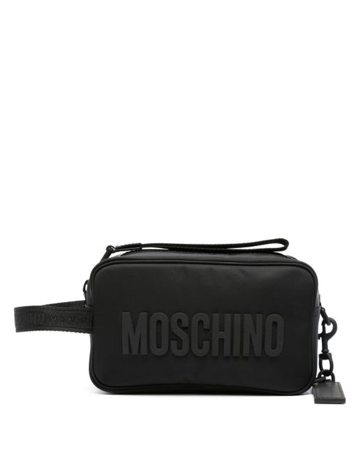 Moschino logo-print wash bag
