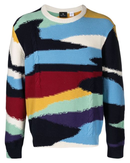 PS Paul Smith cable-knit organic-cotton jumper