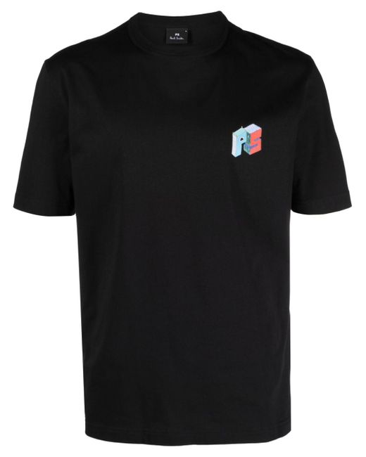 PS Paul Smith Jacks World logo-print organic-cotton T-shirt