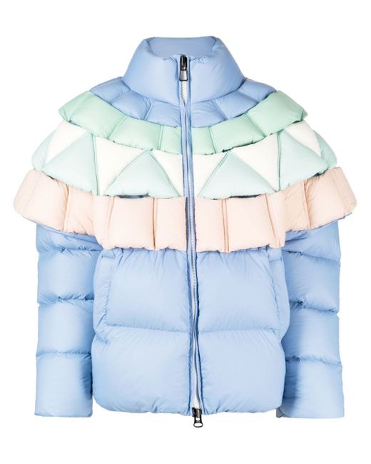 Raxxy Colorful funnel-neck padded jacket