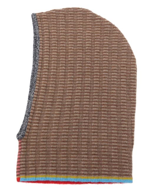 Yanyan Knits striped knitted balaclava