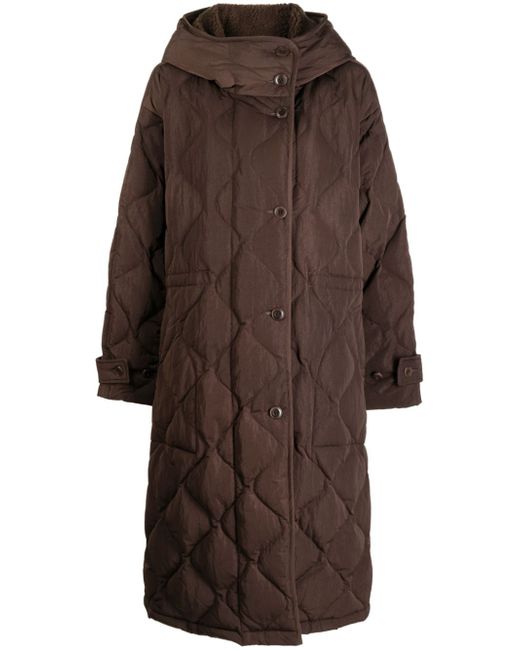 Studio Tomboy shearling-hood quilted padded coat