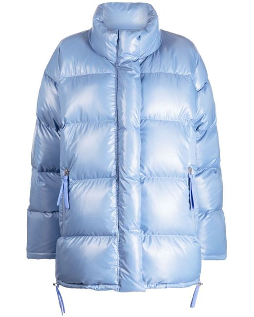 Studio Tomboy high-shine quilted puffer jacket