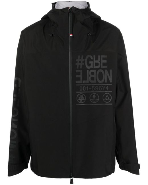Moncler Grenoble Fel slogan-print hooded jacket