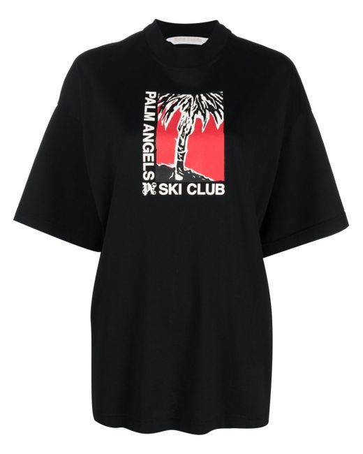 Palm Angels Ski Club-print T-shirt