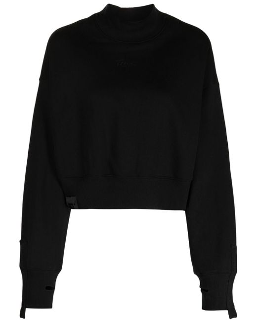 Izzue logo-patch jersey sweatshirt