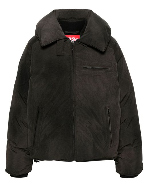 032C logo-patch feather-down jacket