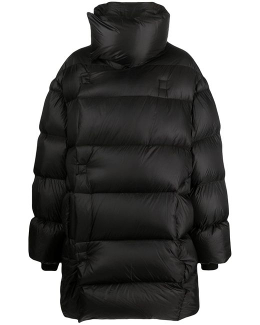 Rick Owens funnel-neck quilted down coat