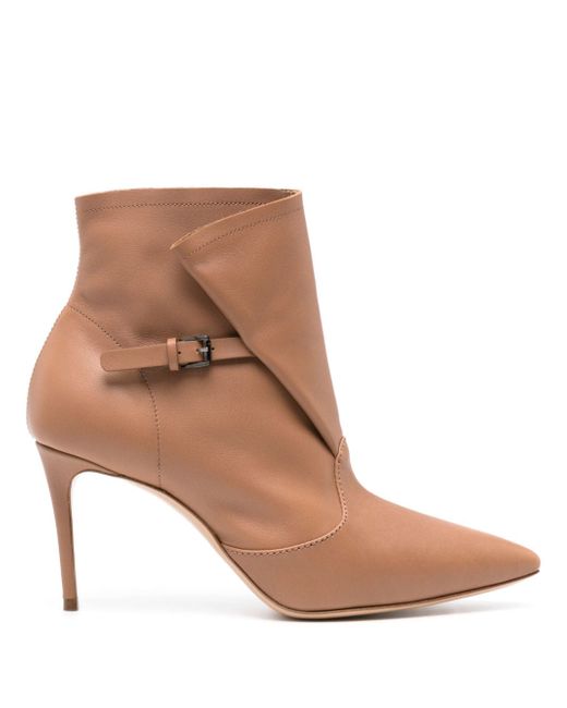 Casadei 85mm Julia Kate leather ankle boot