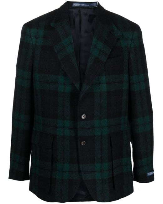 Polo Ralph Lauren checked wool single-breasted blazer