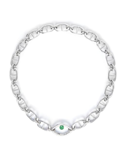 Capsule Eleven Eye Opener Capsule Link onyx-stone necklace