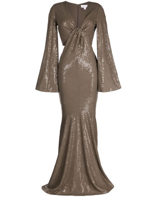 Michael Kors Collection sequinned fishtail gown