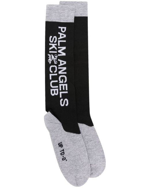Palm Angels Ski Club logo-jacquard socks