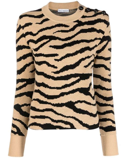 Rabanne leopard-print jumper