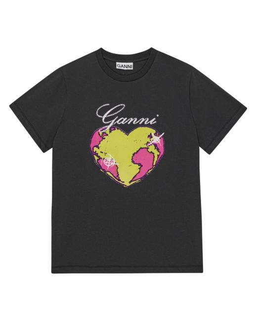 Ganni graphic-print T-shirt