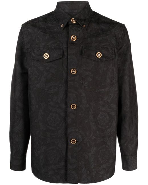 Versace Barocco-jacquard shirt jacket