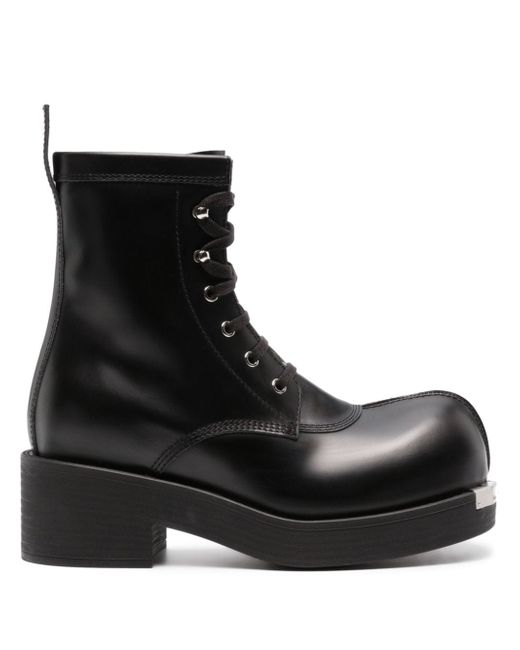 Mm6 Maison Margiela round-toe leather boots