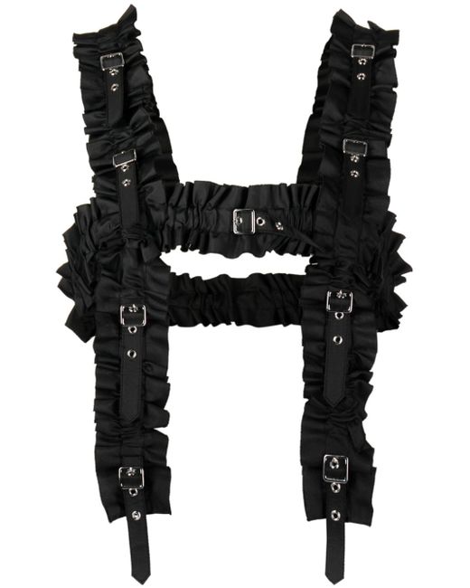 Noir Kei Ninomiya ruffled adjustable harness top