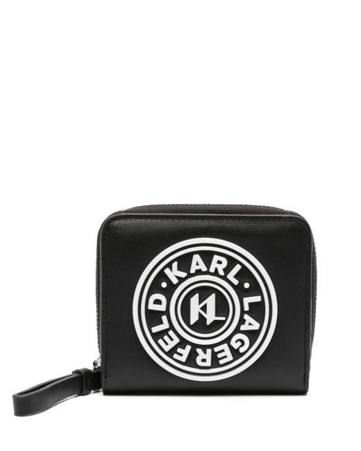 Karl Lagerfeld logo-embossed zip-around wallet