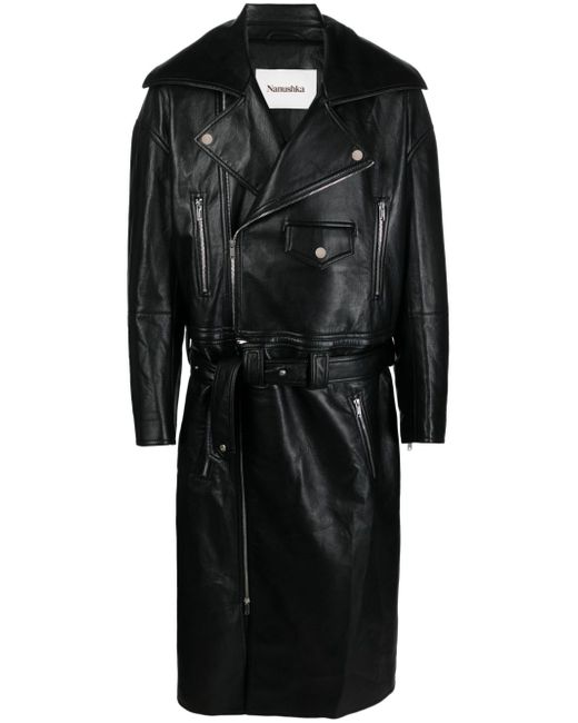 Nanushka Ross convertible leather coat