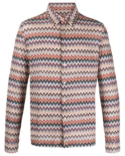 Missoni zigzag cotton blend shirt