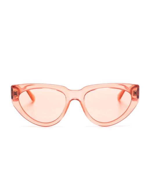 Karl Lagerfeld logo-print cat-eye sunglasses