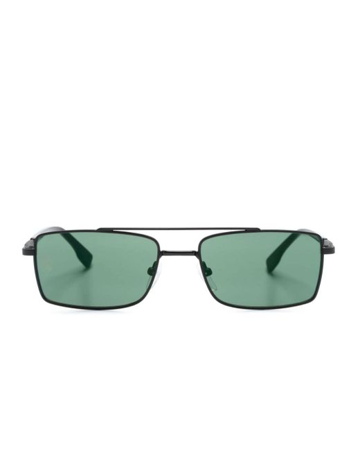 Karl Lagerfeld logo-print rectangle-frame sunglasses