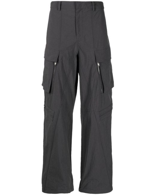 Juun.J mid-rise wide-leg cargo trousers