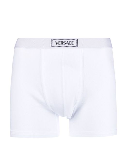Versace 90s logo-waistband boxer briefs
