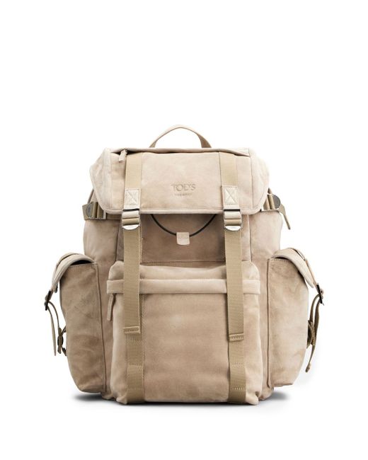Tod's logo-debossed buckle-fastening backpack