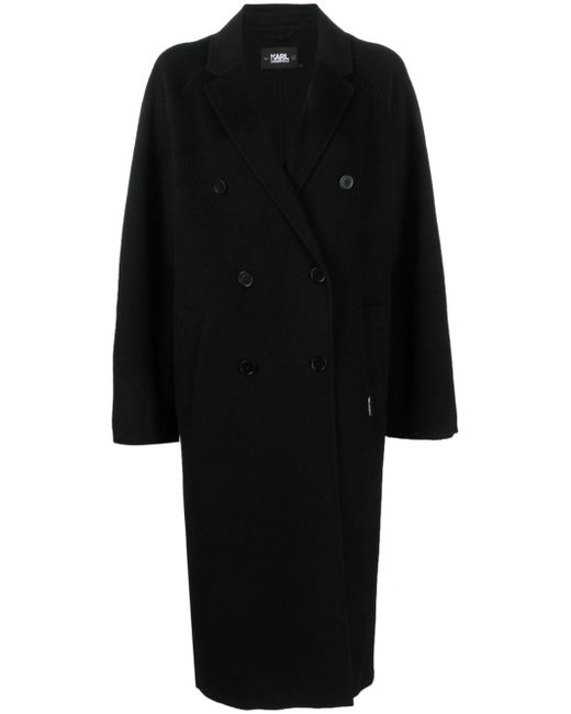 Karl Lagerfeld notched-collar double-breasted coat