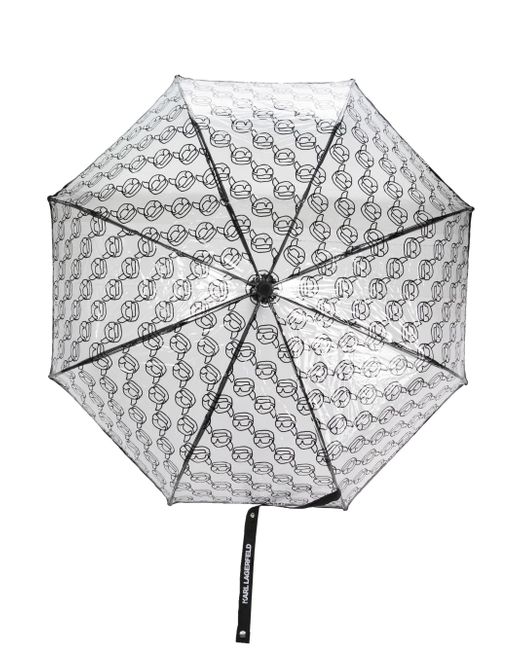 Karl Lagerfeld K/Ikonik 2.0 logo-print umbrella