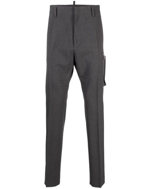 Dsquared2 tailored wool blend cargo trousers