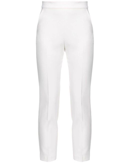 Pinko pressed-crease tapered-leg trousers
