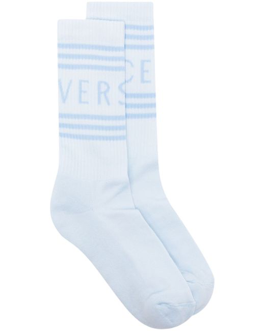 Versace logo-jacquard crew socks