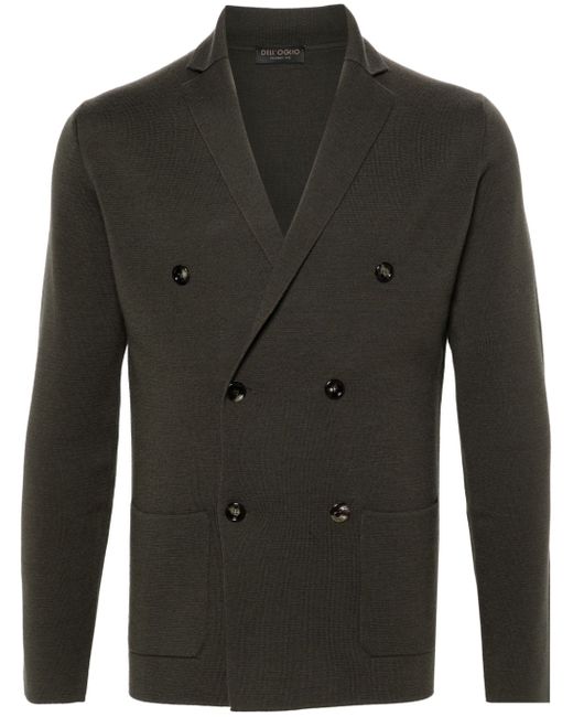 Dell'oglio notched-lapel wool double-breasted cardigan