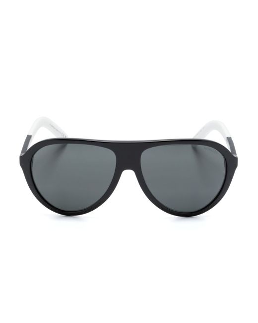 Moncler two-tone pilot-frame sunglasses