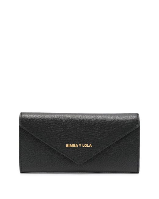 Bimba Y Lola logo-stamp envelope leather wallet