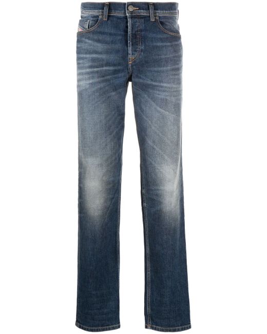 Diesel D-Finitive mid-rise tapered jeans